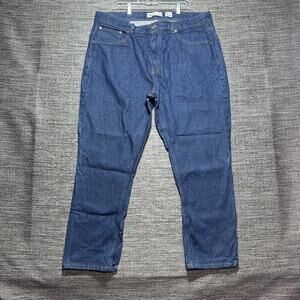 Shaka Jeans Men's Size 42x30 Blue Straight Raw Denim Straight